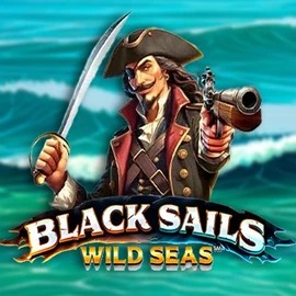 Black Sails Wild Seas slot logo by Infinity Dragon Studios at SlotsGem CasinoBlack Sails Wild Seas