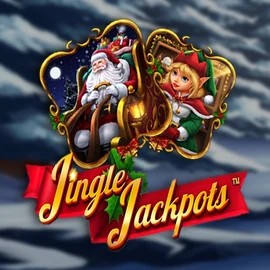 Jackpots logo of Jingle Jackpots from Dragon Gaming at SlotsGem Casino